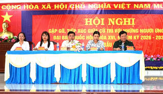 Đặc khu Thổ Châu (An Giang): Người ứng cử đại biểu Quốc hội khóa XVI gặp gỡ, tiếp xúc cử tri 