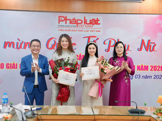 Tôn vinh vẻ đẹp nữ cán bộ, phóng viên Báo Pháp luật Việt Nam