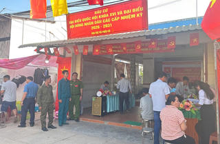 Bầu cử sớm ở đặc khu Thổ Châu, tỉnh An Giang