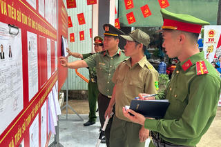 Công an Lâm Đồng chuẩn bị kỹ lưỡng, bảo đảm an toàn cho các điểm bầu cử