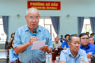 Tây Ninh: Cử tri phường Gò Dầu và xã Châu Thành quan tâm chương trình hành động của các ứng cử viên