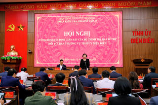 Đoàn kiểm tra, giám sát của Bộ Chính trị, Ban Bí thư làm việc tại tỉnh Điện Biên