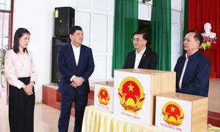 Bí thư Tỉnh ủy Bắc Ninh kiểm tra công tác chuẩn bị bầu cử 