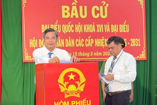 Hai địa phương đầu tiên ở Cần Thơ hoàn thành việc bỏ phiếu với tỷ lệ 100%