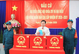 An Giang: Hơn 3,3 triệu cử tri đi bầu cử