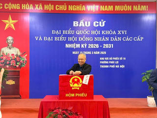 Hà Nội: Trên 402 khu vực đạt tỷ lệ 100% cử tri trong danh sách đi bỏ phiếu