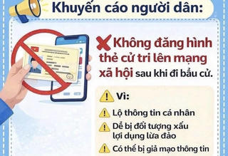Công an TP Hải Phòng cảnh báo nguy cơ lộ thông tin khi đăng thẻ cử tri lên mạng xã hội