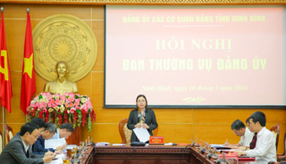 Ban Thường vụ Đảng ủy các cơ quan Đảng tỉnh Ninh Bình họp cho ý kiến nhiều nội dung quan trọng