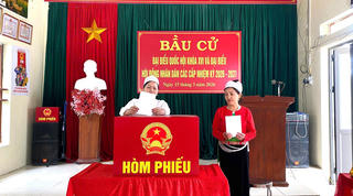 Ninh Bình: 99,6% cử tri tham gia bỏ phiếu tính đến 19 giờ 05 phút ngày 15/3