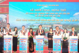 Quảng Ngãi đầu tư hơn 1.100 tỷ đồng xây dựng trường nội trú, “thay diện mạo” giáo dục vùng biên