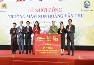 Doanh nghiệp 'Bầu Hiển' đồng hành cùng Bộ Công an hỗ trợ 25 tỷ đồng xây dựng trường học ở Lạng Sơn