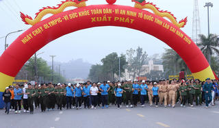 Gần 4.000 người hưởng ứng Ngày chạy Olympic tại Lào Cai