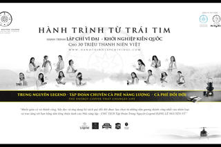 Trung Nguyên Legend tiếp tục triển khai Hành trình Từ Trái Tim