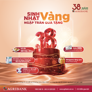 Agribank tri ân khách hàng với chuỗi ưu đãi “khủng” nhân dịp 38 năm thành lập