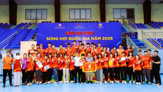 Hà Nội nhất toàn đoàn Giải Vô địch súng hơi quốc gia 2026