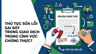 Thủ tục sửa lỗi sai sót trong giao dịch trong lĩnh vực chứng thực?