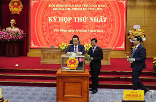 Ông Phan Thăng An, Bí thư tỉnh Cao Bằng được bầu giữ chức Chủ tịch HĐND tỉnh