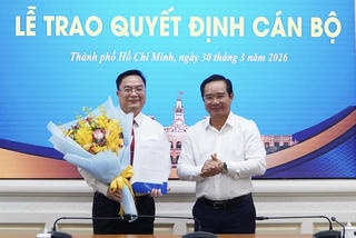 Ông Hoàng Vũ Thảnh được bổ nhiệm làm Giám đốc Sở Tài chính TP HCM