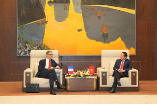 Bí thư Thành ủy Hải Phòng tiếp Đại sứ Cộng hoà Pháp, thúc đẩy hợp tác đầu tư