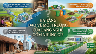 Hạ tầng bảo vệ môi trường của làng nghề gồm những gì?