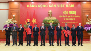 Đồng chí Nguyễn Duy Ngọc làm Trưởng Ban Tổ chức Trung ương và đồng chí Nguyễn Hải Ninh làm Chánh Văn phòng Trung ương