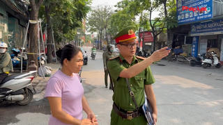 Công an phường Hoàng Mai: Quyết liệt xử lý vi phạm trật tự đô thị