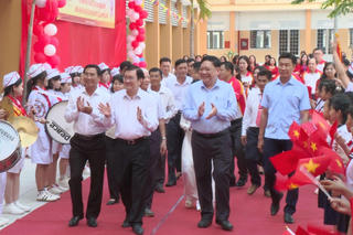 Đồng Tháp: Nguyên Chủ tịch nước Trương Tấn Sang dự lễ tổng kết Dự án "Nước sạch học đường"