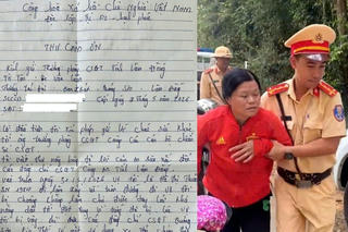 Người dân cảm ơn Cảnh sát giao thông Lâm Đồng hỗ trợ cấp cứu kịp thời