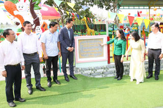 Cần Thơ khánh thành khu vui chơi trẻ em tại Trường Mẫu giáo Vĩnh Viễn 1