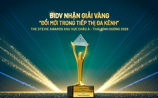 BIDV đạt giải Vàng The Stevie Awards về truyền thông giáo dục tài chính