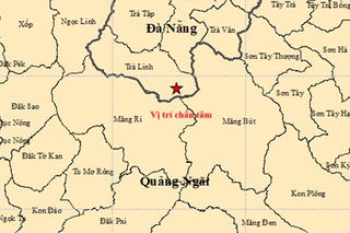 Liên tiếp 7 trận động đất xảy ra ở Đà Nẵng và Quảng Ngãi