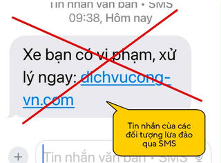 Cảnh báo chiêu trò lừa đảo 'phạt nguội' qua website giả mạo dịch vụ công