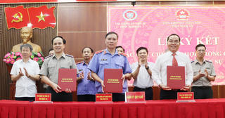 Nghệ An: Ba ngành tư pháp ký quy chế phối hợp, gỡ “điểm nghẽn” thi hành án dân sự 