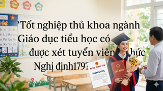 Tốt nghiệp thủ khoa ngành Giáo dục tiểu học có được xét tuyển viên chức theo Nghị định 179? 