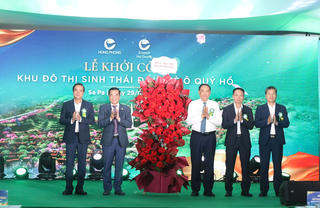 Khởi công EcoSapa – Khu đô thị sinh thái hơn 2.400 tỷ đồng trên đồi chè Ô Quý Hồ
