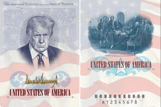 Mỹ sẽ phát hành hộ chiếu in hình Tổng thống Trump