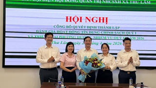 Công bố Quyết định thành lập Ban đại diện Ngân hàng Chính sách xã hội xã Thư Lâm