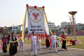 12 ngàn người tham dự lễ khai mạc đại hội thể thao tỉnh Điện Biên
