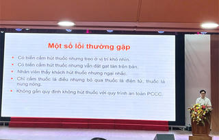 Thuốc lá không chỉ hại sức khỏe mà còn nguy cơ gây cháy nổ, mất an toàn lao động