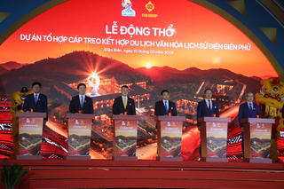 Khởi công Dự án tổ hợp cáp treo kết hợp du lịch văn hóa lịch sử Điện Biên Phủ
