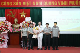 Bổ nhiệm Phó Trưởng Thi hành án dân sự tỉnh Thanh Hóa