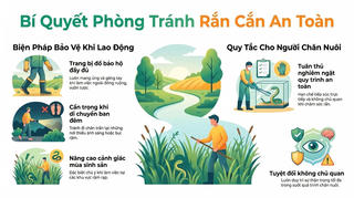 Bệnh viện đa khoa tỉnh Phú Thọ khuyến cáo và hướng dẫn xử lý khi bị rắn cắn