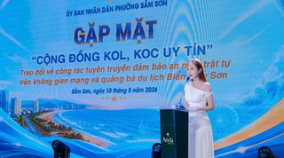 Á hậu Dương Thị Thanh Trúc: “Một lượt chia sẻ thiếu trách nhiệm cũng có thể ảnh hưởng hình ảnh du lịch Sầm Sơn”
