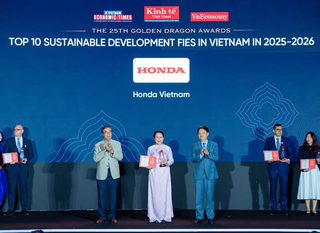 Honda Việt Nam nằm trong top 10 doanh nghiệp FDI nhận giải thưởng Rồng Vàng năm 2026