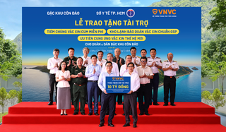 Côn Đảo được VNVC tài trợ tiêm miễn phí vaccine cúm trong 3 năm cùng kho lạnh bảo quản vắc xin chuẩn quốc tế
