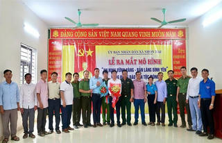 Triển khai mô hình 'An ninh vững vàng - Bản làng bình yên' nơi vùng cao biên giới Nghệ An