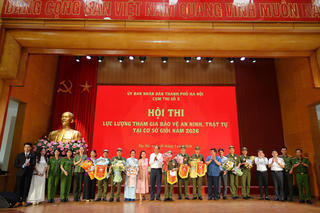 Phường Tây Hồ giành giải Nhất Hội thi lực lượng tham gia bảo vệ an ninh, trật tự ở cơ sở giỏi