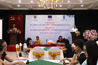 Tập huấn thử về công tác tổ chức thi hành pháp luật