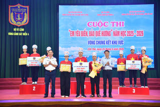 BTL Vùng Cảnh sát biển 4 tổ chức Vòng chung kết khu vực Cuộc thi 'Em yêu biển, đảo quê hương'