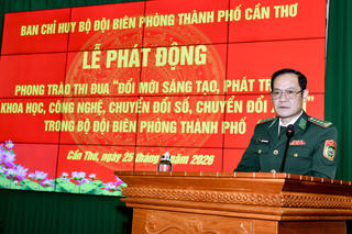 BĐBP TP Cần Thơ phát động thi đua đẩy mạnh đổi mới sáng tạo, chuyển đổi số, chuyển đổi xanh